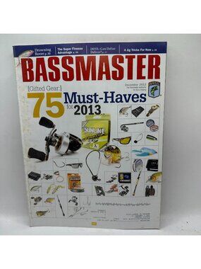 Bassmaster December 2012 The Worldwide Authority On Bass Fishing Pre-Owned